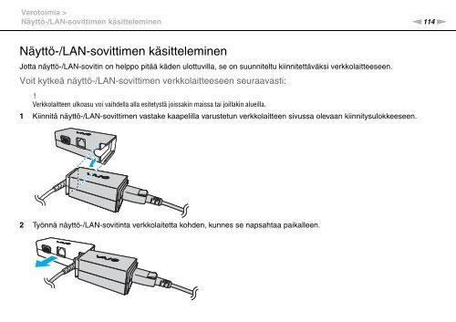 Sony VGN-P29VN - VGN-P29VN Mode d'emploi Finlandais