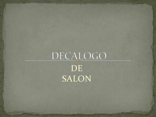 DECALOGO