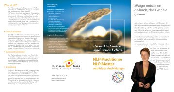 NLP-Practitioner NLP-Master - Dr. Maren Franz
