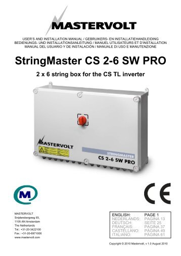 StringMaster CS 2-6 SW PRO - libra-energy.eu