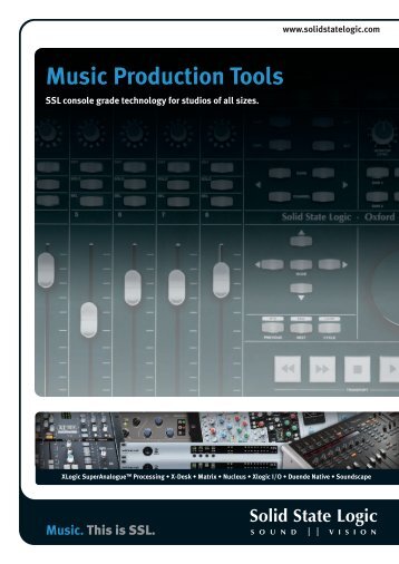 Music Production Tools Brochure - Solid State Logic