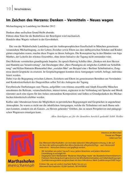 Ausgabe Nr. 03 / 07.12.2012 - Montagsblatt