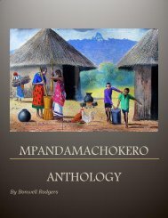 Mpandamachokero Anthology by Bonwell Rodgers