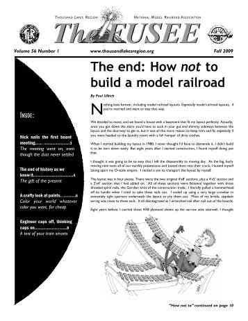 The end - Thousand Lakes Region, NMRA