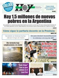 Hay 1,5 millones de nuevos pobres en la Argentina