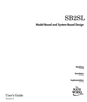 SB2SL User's Guide