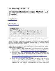 Mengakses Database dengan ASP.NET 2.0 (Pemula)