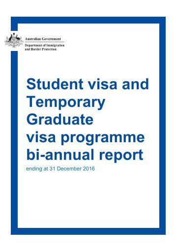 Temporary Graduate visa programme bi-annual report