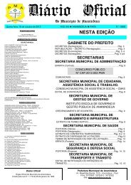 Diário Oficial - Prefeitura de Ananindeua