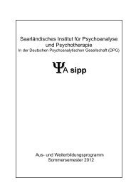 und Psychotherapie - SIPP