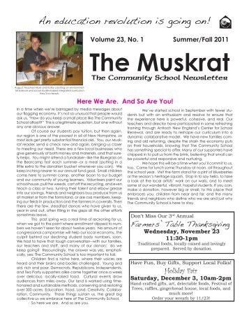 The Muskrat - The Community School