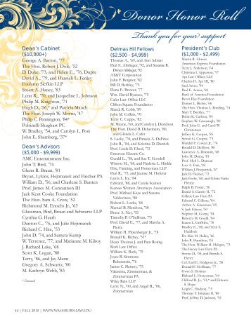 List of Contributors - Washburn University School of Law
