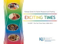 EXCITING TIMES - The Kansas Center for Autism Research and ...