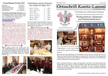 Ortsschrift 01-2011 - Kunitz & Laasan