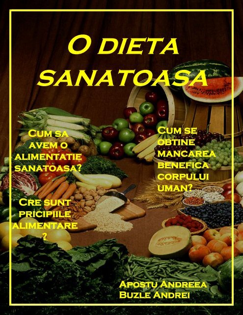 O dieta sanatoasa