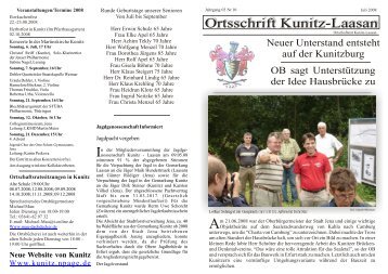 Ortsschrift 2008-03 - Kunitz & Laasan