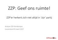 ZZP-Kieskompas tussenstand 9 maart 2017