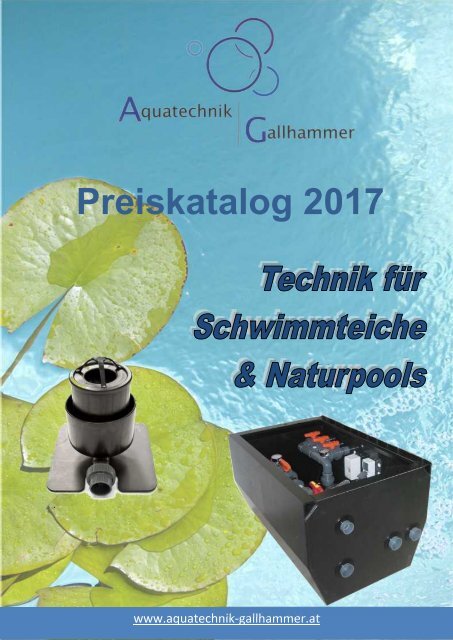 Preiskatalog Aquatechnik Gallhammer 2017