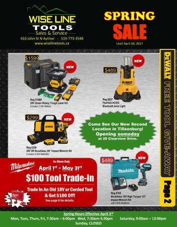 Complete Spring Flyer 2016 NON SKU