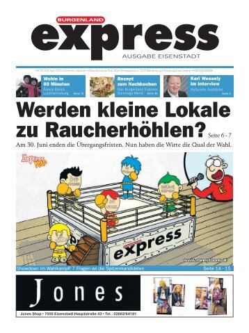 Die Zeitung zum Download als PDF (Ausgabe Eisenstadt