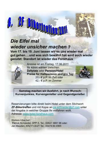 ZF Bikertreffen [Kompatibilitätsmodus] - Hotel Forsthaus