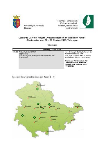 Uniwersytet Rolniczy Krakow Thüringer Ministerium für ...
