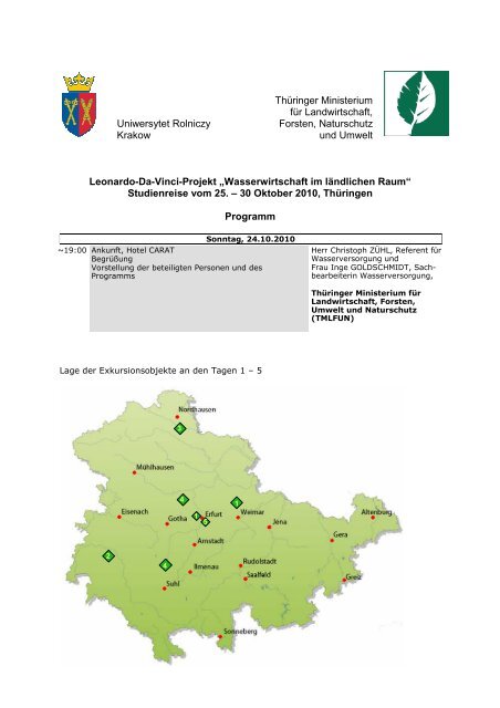 Uniwersytet Rolniczy Krakow Thüringer Ministerium für ...