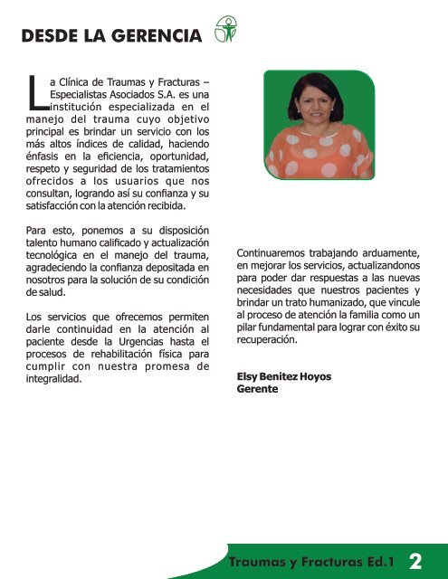 Revista Traumas y Fracturas 