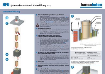 Versetzanleitung ERUTEC® HFU (PDF) - Hansebeton