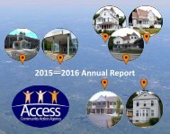 2015- 2016 Access Community Action Agency Annual Report