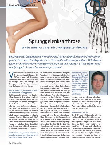 Sprunggelenksarthrose - Zentrum für Orthopädie und ...