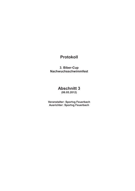 Deckblatt Protokoll