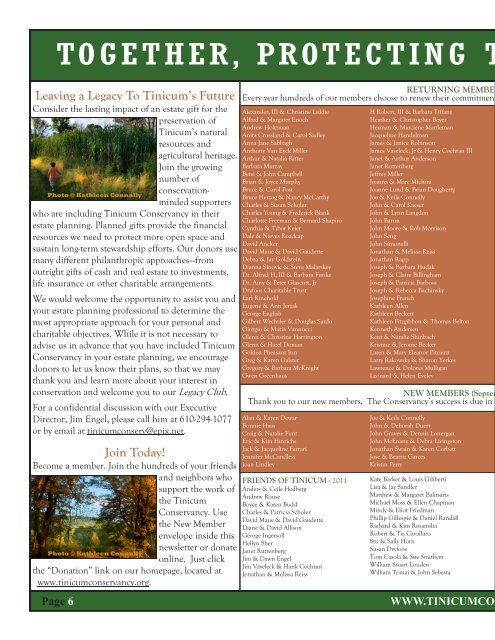 Newsletter-Fall '11FINALFINAL-REALLY - Tinicum Conservancy