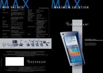 Download Orderman Max Brochure - QUORiON Data Systems.