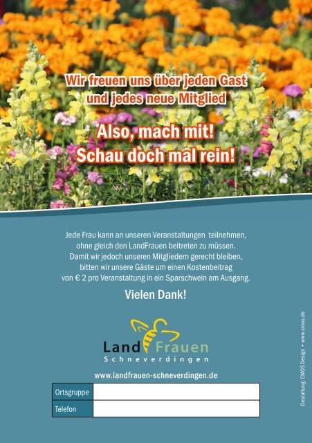 Landfrauen Schneverdigen Programm 2017/18