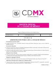 Í N D I C E ADMINISTRACIÓN PÚBLICA DE LA CIUDAD DE MÉXICO