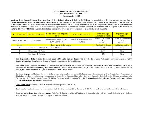 Í N D I C E ADMINISTRACIÓN PÚBLICA DE LA CIUDAD DE MÉXICO