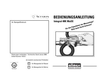 10135-1 Integral MK MaXX TS0108 vorlaeufige ... - Allmess GmbH