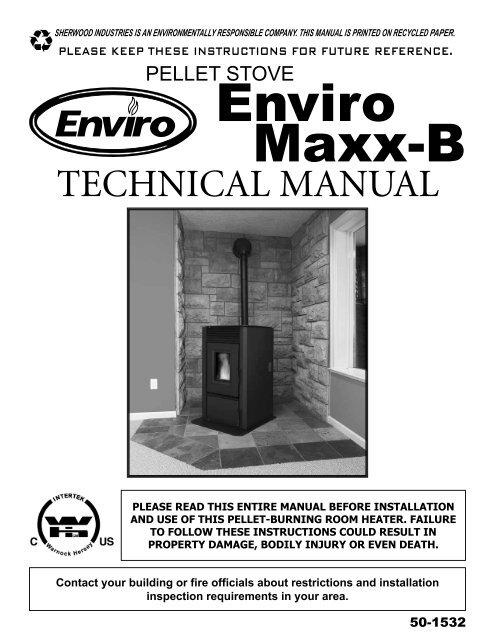 C-12151 Instruction Maxx-B Domestic Technical Manual - Enviro