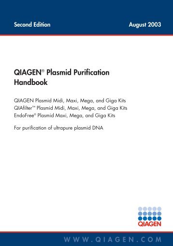QIAGEN Plasmid Purification Handbook