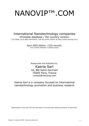 NANOVIP™.COM - International Association of Nanotechnology