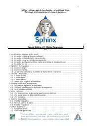 Digitar o Consultar - SPHINX Brasil