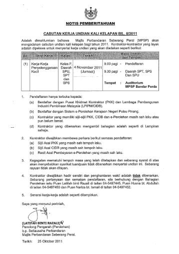 information - Majlis Perbandaran Seberang Perai