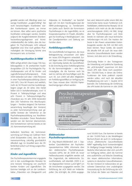 LANGEOOG 2008 - Psychotherapeutenjournal