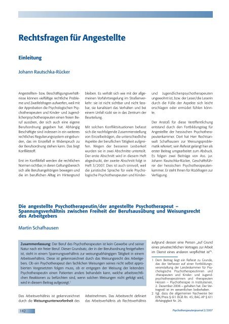 Psychotherapeutenjournal 2/2007 (.pdf)