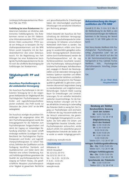 Psychotherapeutenjournal 2/2007 (.pdf)