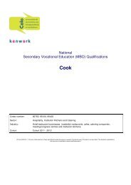 National Secondary Vocational Education (MBO ... - Kenwerk