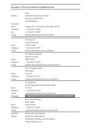 Members - All - Lehrstuhl für Theoretische Chemie - Ruhr ...