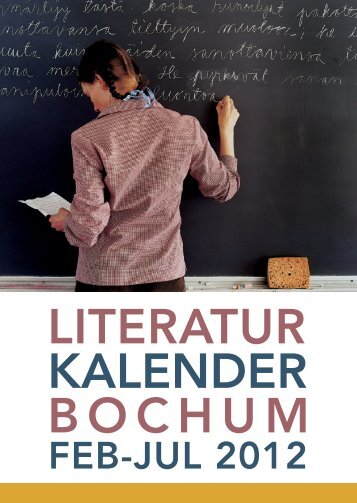 LITERATUR KALENDER BOCHUM - Universitätsverlag Brockmeyer