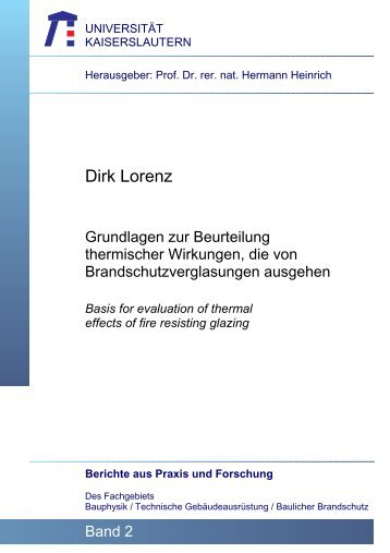 Grundlagen zur Beurteilung thermischer Wirkungen ... - IBB Lorenz